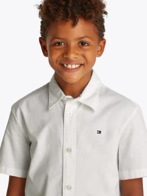 Tommy Hilfiger Kurzarmhemd "STRETCH OXFORD SHIRT SS" mit Logostickerei