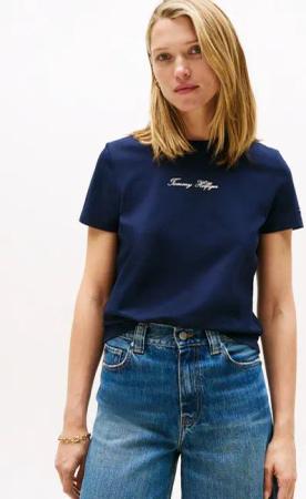 Tommy Hilfiger Kurzarmshirt CLASSIC SCRIPT REG SS TEE