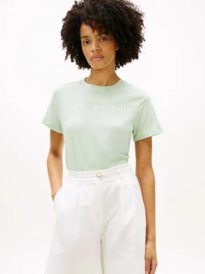 Tommy Hilfiger Kurzarmshirt REG CORP LOGO C-NK SS Baumwolle