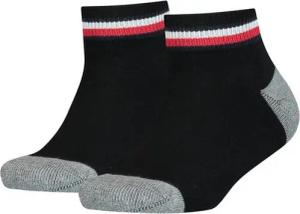 Tommy Hilfiger Kurzsocken TH KIDS ICONIC SPORTS QUARTER (2 Paar) mit Kontraststreifen und schmalem Rippenbündchen