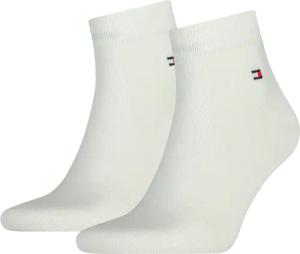Tommy Hilfiger Kurzsocken "TH MEN QUARTER 2P" 2 Paar, weicher, elastischer Rippenbund, klassisches Tommy Hilfiger Logo