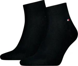 Tommy Hilfiger Kurzsocken TH MEN QUARTER 2P (2 Paar) weicher, elastischer Rippenbund, klassisches Tommy Hilfiger Logo