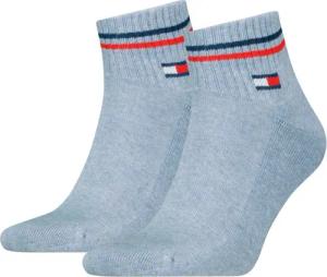 Tommy Hilfiger Kurzsocken TH UNI TJ QUARTER 2P ICONIC (2 Paar) Half-Terry-Sohle für zusätzlichen Komfort
