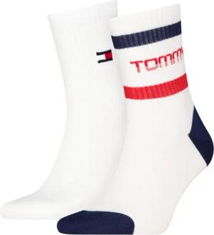 Tommy Hilfiger Kurzsocken TH UNI TJ SHORT SOCK 2P STRIPE MOTION (2 Paar)