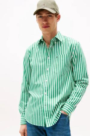 Tommy Hilfiger Langarmhemd FLEX POPLIN BOLD STRIPE SHIRT
