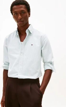 Tommy Hilfiger Langarmhemd "HERITAGE OXFORD STRIPE Regular Fit SHIRT"