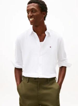 Tommy Hilfiger Langarmhemd "KNIT PIQUE FEATHERWEIGHT"