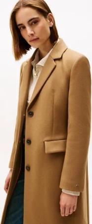 Tommy Hilfiger Langmantel CLASSIC SB WOOL REG MAXI COAT mit Wolle und Kaschmir