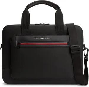 Tommy Hilfiger Laptoptasche TH FOUNDATION COMPUTER BAG, Uniex Geschäftstasche, Businesstasche mit Logoschriftzug