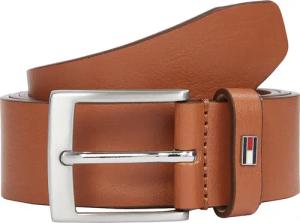 Tommy Hilfiger Ledergürtel "ADAN 3.5 cm breit EXT" Metalllogopatch, Einfachdornschnalle