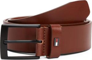 Tommy Hilfiger Ledergürtel "ADAN 3.5 cm breit EXT" Metalllogopatch, Einfachdornschnalle