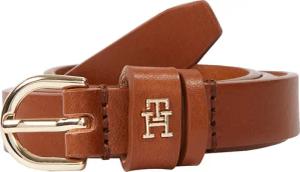 Tommy Hilfiger Ledergürtel "ESSENTIAL EFFORTLESS 1.5" Ovale Einfachdornschließe, Logoemblem