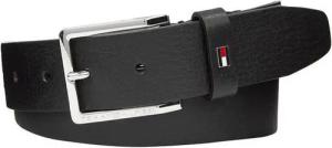 Tommy Hilfiger Ledergürtel Oliver mit Kontrast-Schnalle und Logoschlaufe