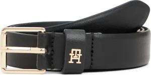Tommy Hilfiger Ledergürtel "TH SQUARE 2.5 cm breit GO" mit eckiger Schnalle und TH-Monogramm