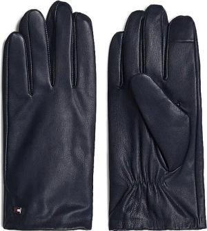 TOMMY HILFIGER Lederhandschuhe dunkelblau | S/M