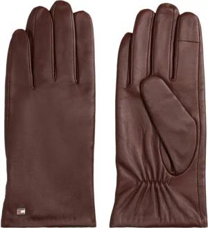 Tommy Hilfiger Lederhandschuhe ESSENTIAL FLAG LEATHER GLOVES mit Tommy Hilfiger Flagge