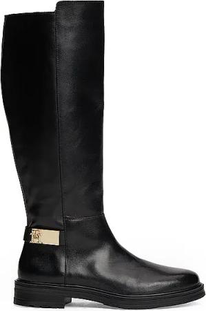 TOMMY HILFIGER Lederstiefel  schwarz | 36