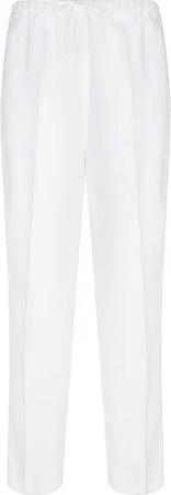 TOMMY HILFIGER Leinenhose Jogging Fit weiss | 44