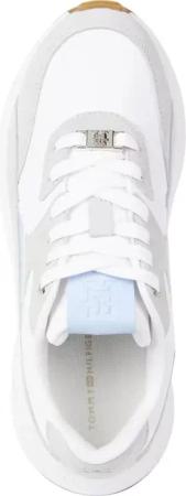 Tommy Hilfiger Low-Top Sneaker - White Lace Closure Sneakers - Gr. 36 (EU) - in Weiß - für Damen