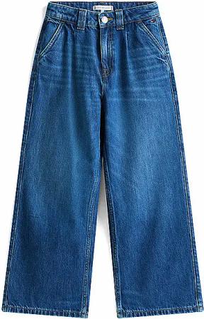 TOMMY HILFIGER Mädchen Jeans Wide Fit  dunkelblau | 176
