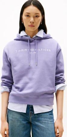 Tommy Hilfiger "MDRN REG CORP LOGO HOODIE", mit gesticktem Logo-Schriftzug