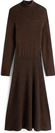 TOMMY HILFIGER Midikleid  braun | S