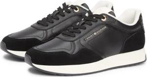 Tommy Hilfiger MONOGRAM MIX MATERIAL RUNNER Plateausneaker, Freizeitschuh, Halbschuh, Schnürer mit seitlichem Logoschriftzug