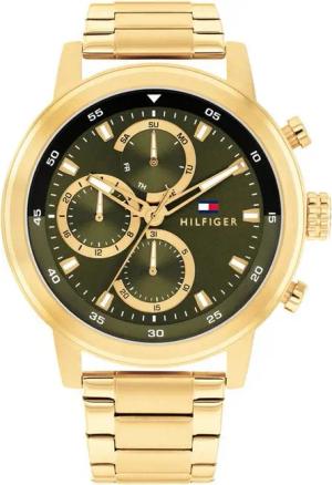 Tommy Hilfiger Multifunktionsuhr ROCKY 1792216, Quarzuhr, Armbanduhr, Herrenuhr, Edelstahlarmband, analog, Tag