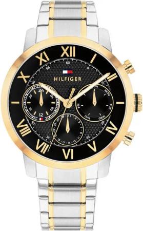 Tommy Hilfiger Multifunktionsuhr TH-OXFORD 1710729, Quarzuhr, Armbanduhr, Herrenuhr, Edelstahlarmband, analog