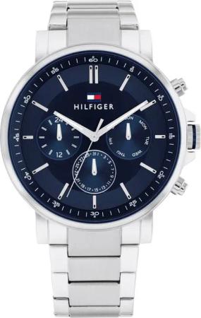 Tommy Hilfiger Multifunktionsuhr TYSON 1710588, Quarzuhr, Armbanduhr, Herrenuhr, Datum, Edelstahlarmband