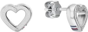 Tommy Hilfiger Paar Ohrstecker TOGGLE HEART, mit Emaille