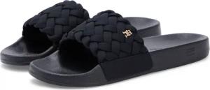 Tommy Hilfiger Pantolette "TH BRAIDED POOL SLIDE" Plateau, Sommerschuh, Strandschuh mit geflochtener Bandage
