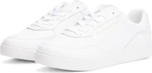 Tommy Hilfiger Plateausneaker "CASUAL CUPSOLE SNEAKER", Freizeitschuh, Halbschuh, Schnürer mit goldfarbenem Logoschriftzug