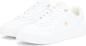 Tommy Hilfiger Plateausneaker "CASUAL CUPSOLE SNEAKER", Schnürschuh, Freizeitschuh, Halbschuh im angesagten Basek-Look