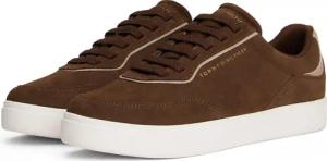 Tommy Hilfiger Plateausneaker "CASUAL SUEDE SNEAKER", Freizeitschuh, Halbschuh, Schnürschuh mit seitlicher Logoprägung
