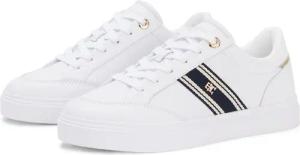 Tommy Hilfiger Plateausneaker "TH CHIC CUPSOLE WEBBING" Freizeitschuh, Halbschuh, Schnürschuh mit Kontrast-Textilstreifen
