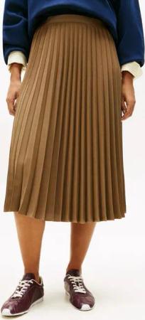 Tommy Hilfiger Plisseerock FLUID PLEATED PULL ON MIDI SKIRT