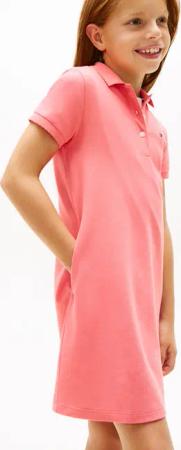Tommy Hilfiger Polokleid "ESSENTIAL POLO DRESS" Eingrifftaschen Kinder bis 16 Jahre, regular fit