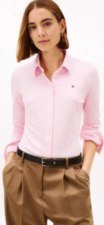 Tommy Hilfiger Poloshirt "1985 SLIM PIQUE BTN DOWN LS mit Polokragen und Label" Baumwollmischung, slim fit