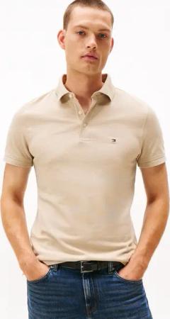 Tommy Hilfiger Poloshirt "1985 SLIM POLO mit Stickerei und Piqué-Qualität" unifarben, casual, slim fit, Baumwollmix, Polokragen