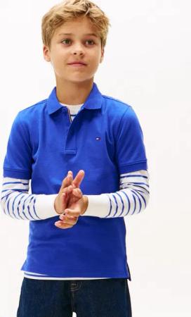 Tommy Hilfiger Poloshirt FLAG POLO SS mit Logostickerei