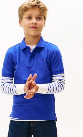 Tommy Hilfiger Poloshirt "FLAG POLO SS" mit Logostickerei