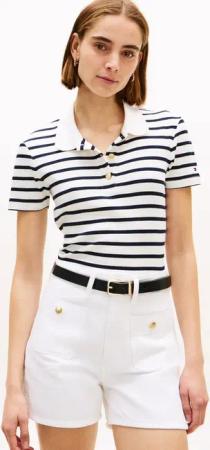 Tommy Hilfiger Poloshirt GOLD BUTTON SLIM SS POLO