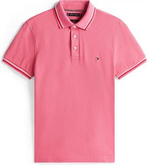 TOMMY HILFIGER Poloshirt Slim Fit rosa | XXL