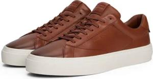 Tommy Hilfiger PREMIUM DRESS CUPSOLE COGNAC Sneaker, Freizeitschuh, Halbschuh, Schnürschuh mit edler Logoprägung