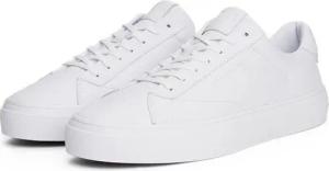 Tommy Hilfiger PREMIUM DRESS CUPSOLE LTH Sneaker, Freizeitschuh, Halbschuh, Schnürer mit Flaggen-Emblem an der Ferse