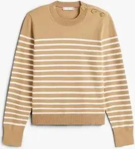 Tommy Hilfiger  Pullover CO JERSEY MID GG LS GOLD