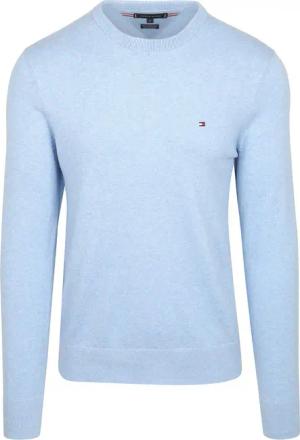Tommy Hilfiger Pullover Cotton Kaschmir Hellblau - Größe XXL