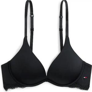 TOMMY HILFIGER Push Up BH black schwarz | 80C