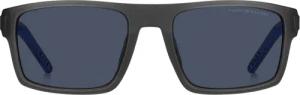 Tommy Hilfiger - Quadratisch-Sonnenbrille für Herren, Azetat (Dunkelblau/Grau)